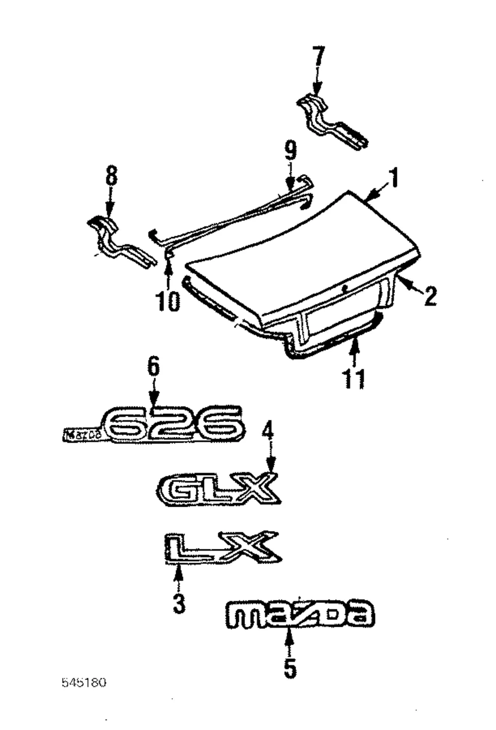 Hinge - Mazda (g03052710a)