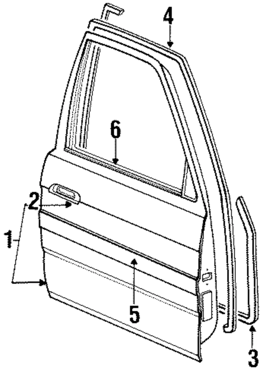 Door Belt Molding - Mazda (g21150644)