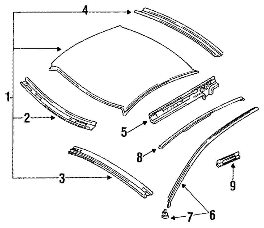 Drip Molding - Mazda (ga2a50530a)