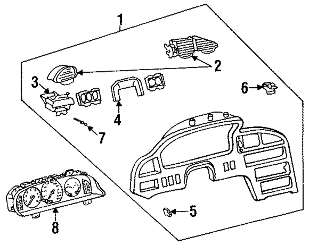 Vent Grille - Mazda (ga2a6471xb)