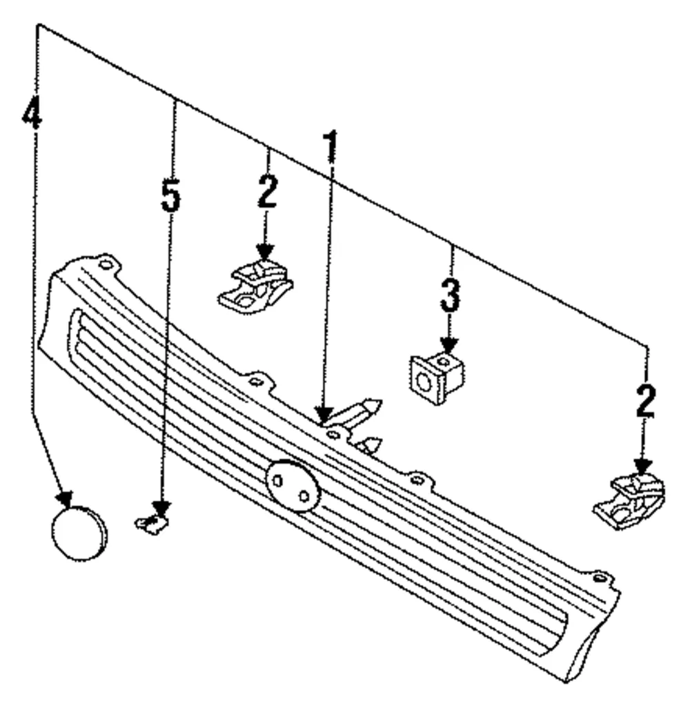 Grille Assembly Clip - Mazda (ga2k50708)
