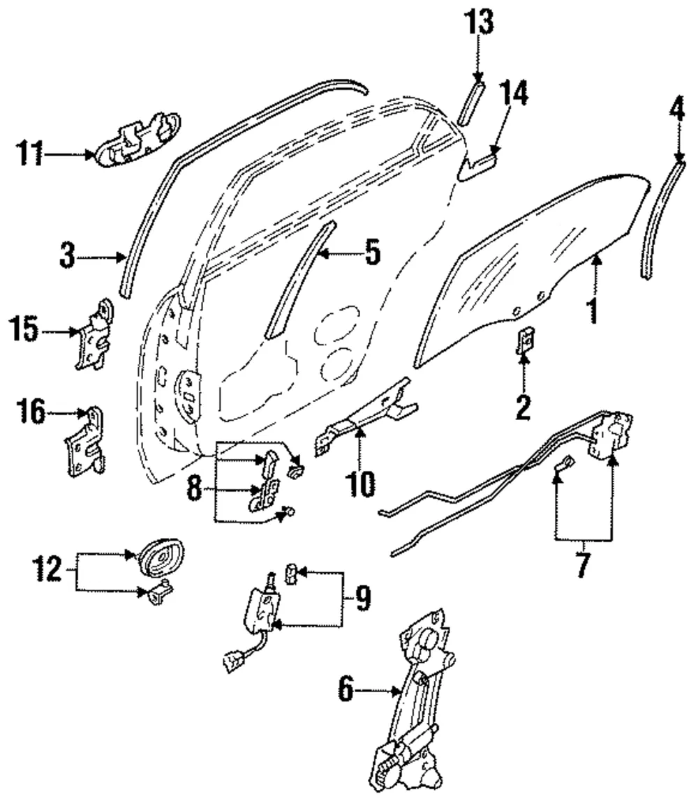 Handle, Inside - Mazda (ga2k59330b29)