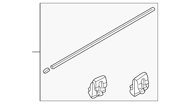 Door Window Belt Weatherstrip - Mazda (gd7a50660c)