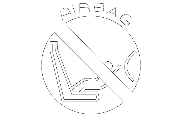 Air Bag Information Label - Mazda (gd8k57k92)