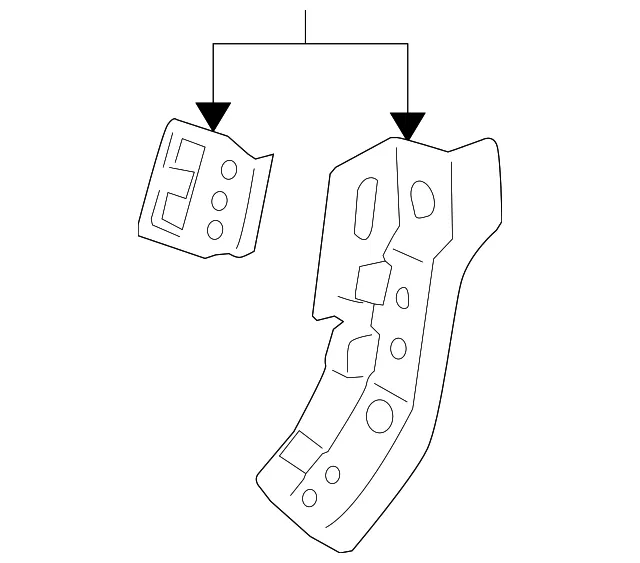 Quarter Panel Nut Plate - Mazda (ge4t7046x)