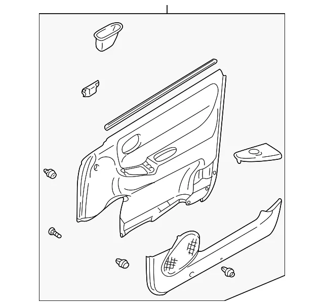 Door Interior Trim Panel - Mazda (gg2c6843ya80)