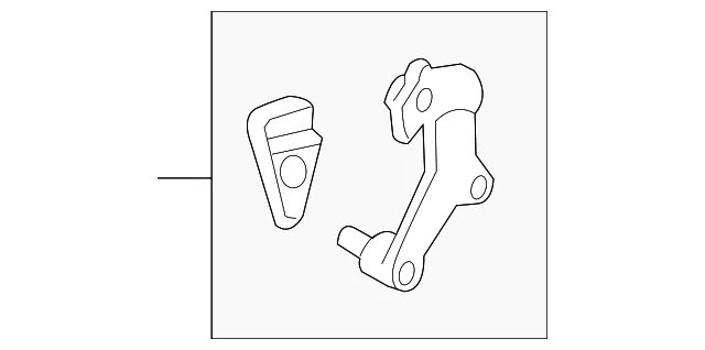 HVAC Blend Door Link - Mazda (ghp961a20)