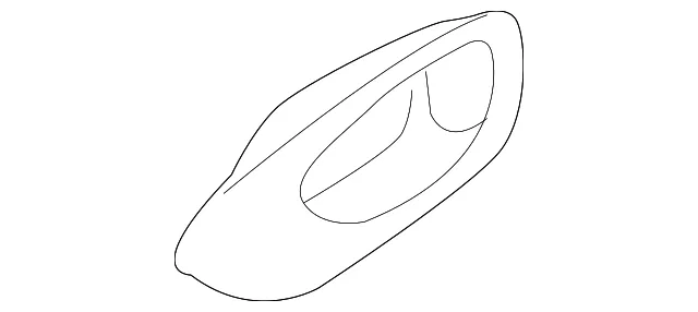 Interior Door Handle Trim - Mazda (gj6a59303b22)
