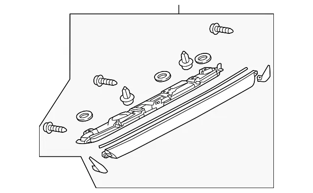 Deck Lid Molding - Mazda (gjs250810c)