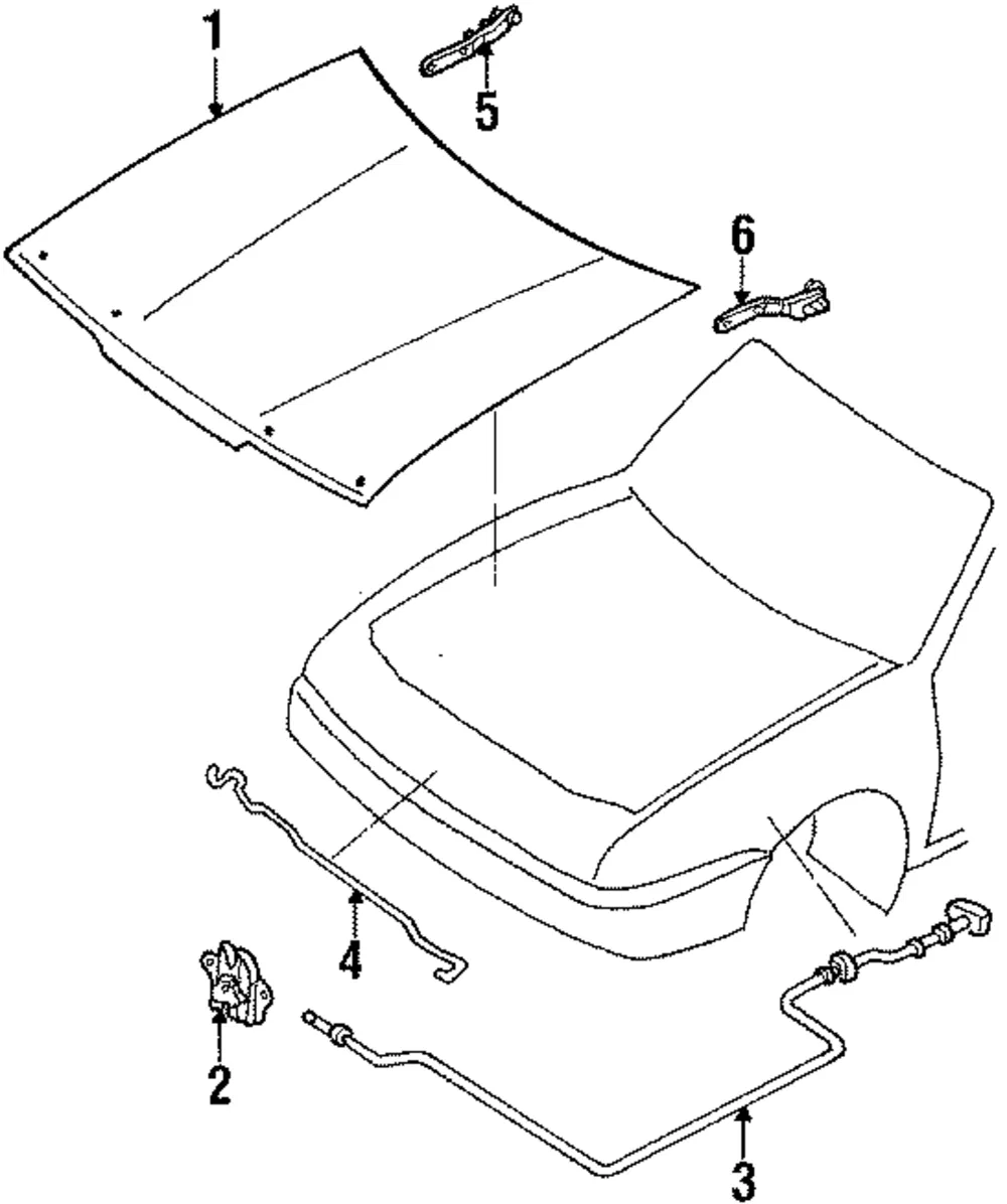 Hood Panel - Mazda (gjy152310a)