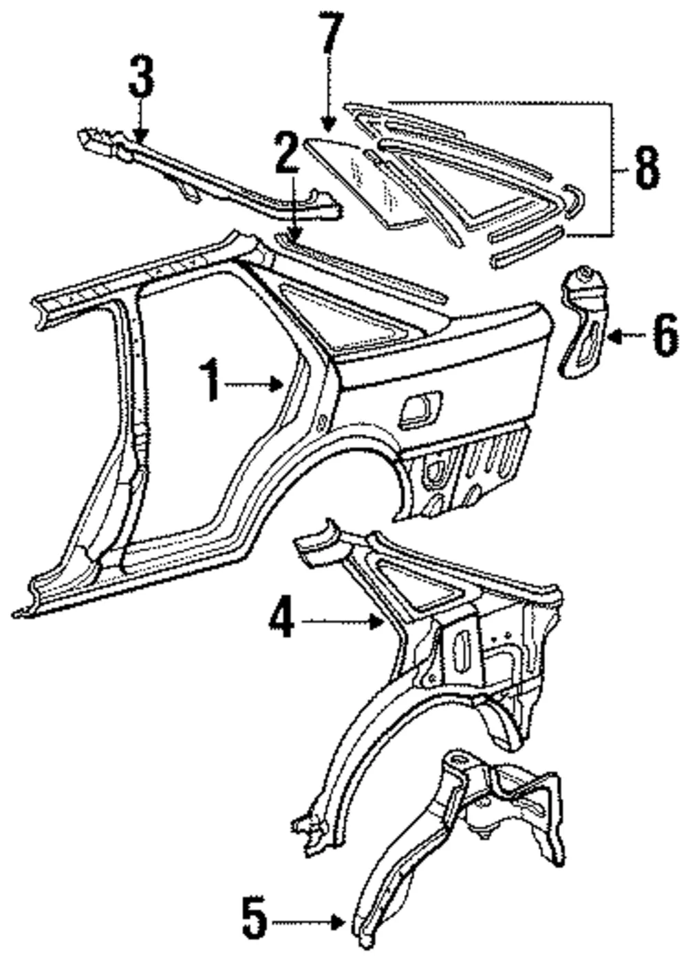 Quarter Panel - Mazda (gjy77041xa)
