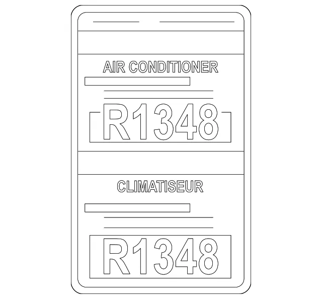 Caution Label - Mazda (gk2k61439)