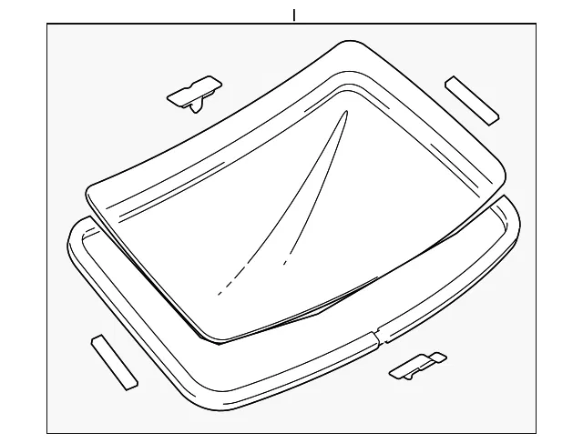 Back Glass - Mazda (gm6a63931a)