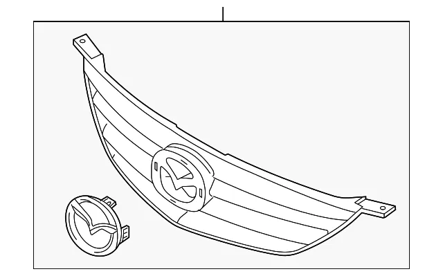 Grille Assembly - Mazda (gm9a50710a25)