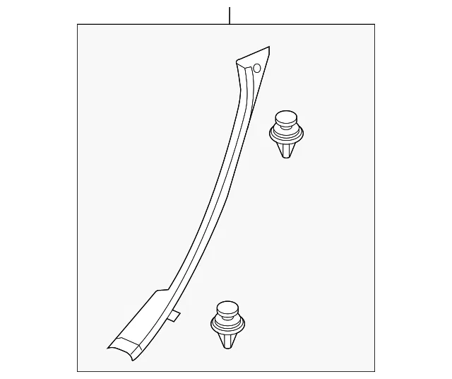 Body C-Pillar Trim Panel - Mazda (gm9a68760b02)