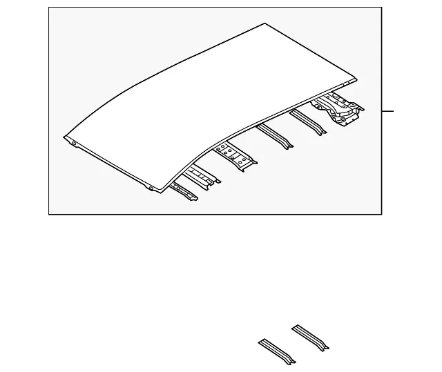 Roof Panel - Mazda (gm9e70600a)