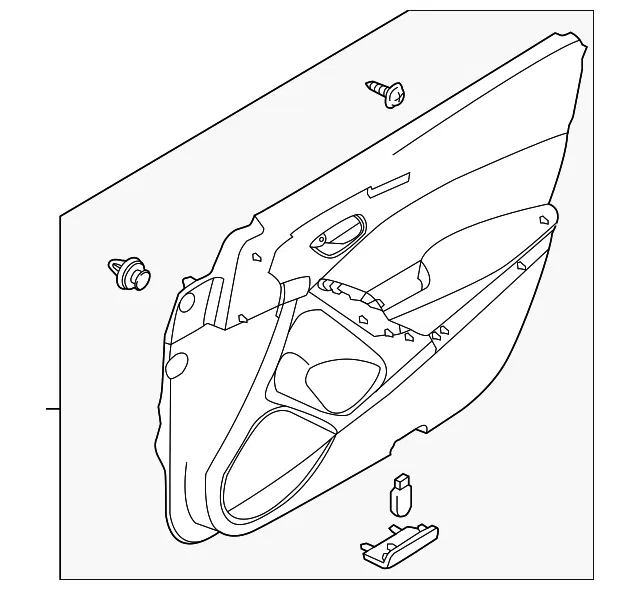 Door Interior Trim Panel - Mazda (gmn568420e01)