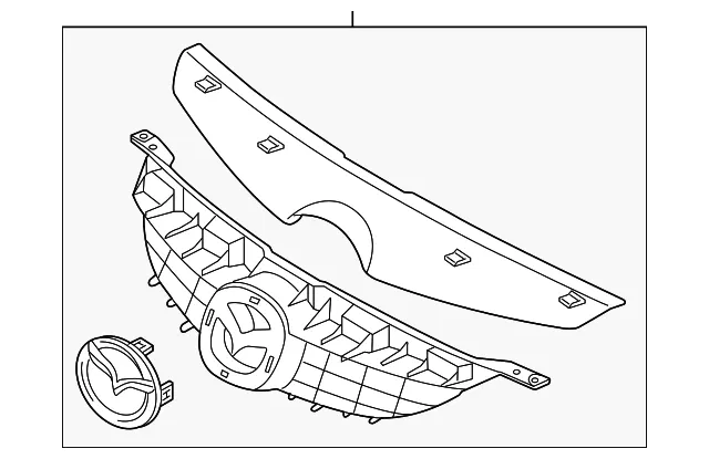 Grille Assembly - Mazda (gp7b50710c)