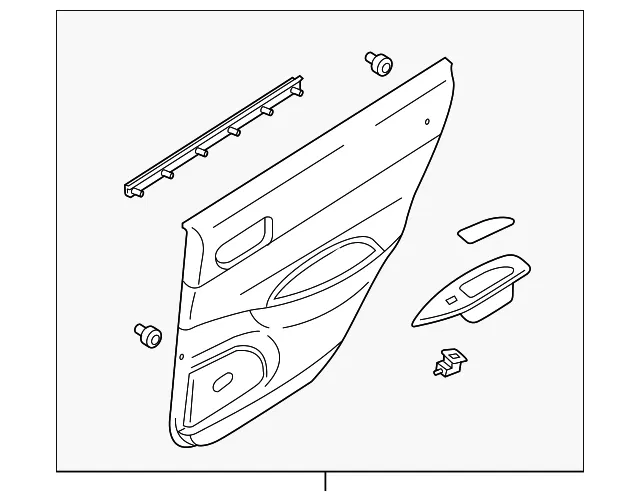 Door Interior Trim Panel - Mazda (gp7b6852yh81)