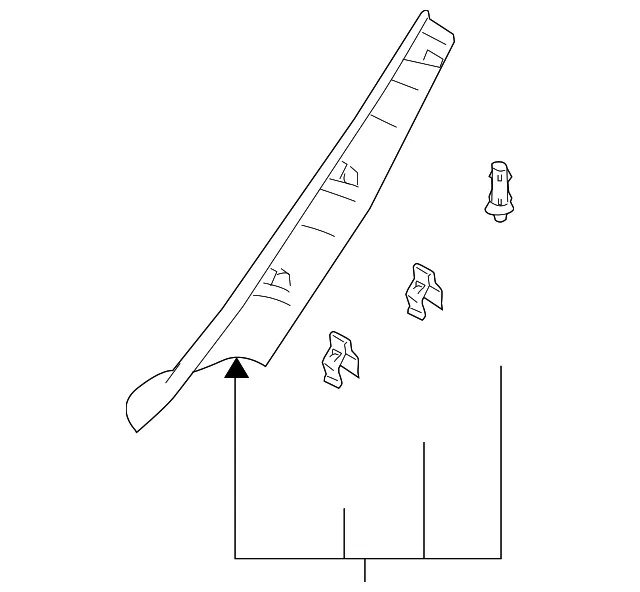 Body A-Pillar Trim Panel - Mazda (gp9a68160a77)