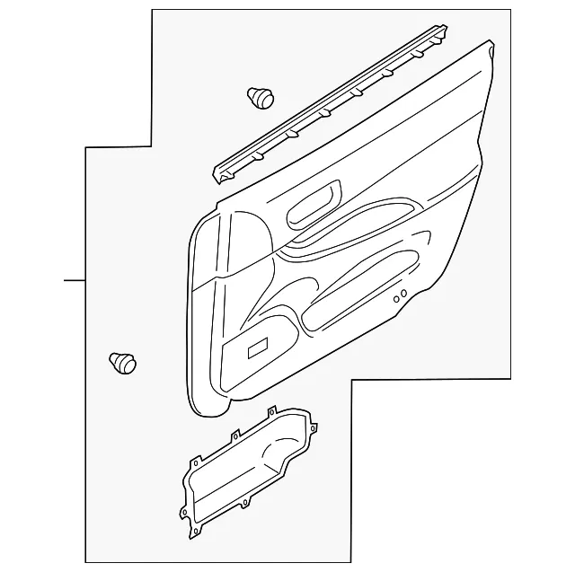 Door Interior Trim Panel - Mazda (gr6b6845yh02)