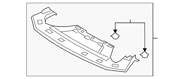 Radiator Support Splash Shield - Mazda (grf2500s0a)
