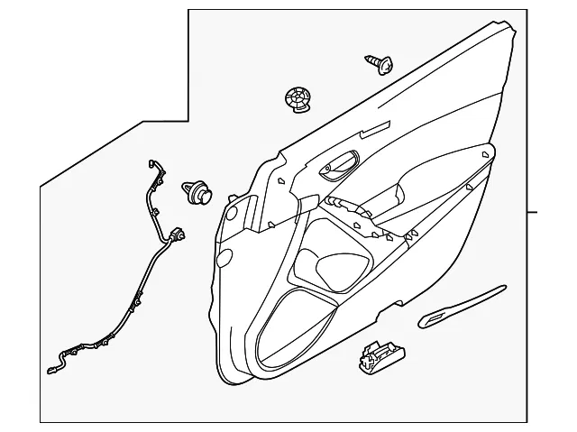 Door Interior Trim Panel - Mazda (grf868450g39)