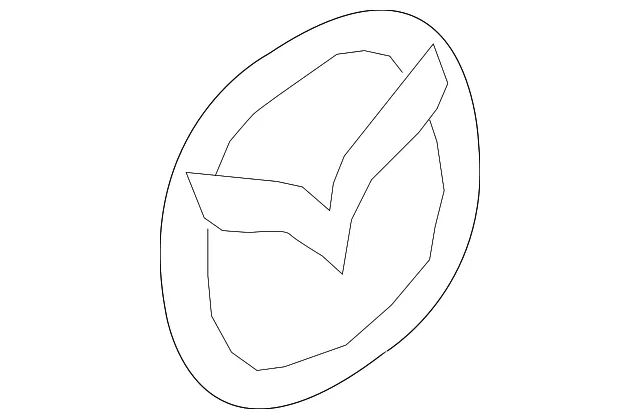 Deck Lid Emblem - Mazda (gs3l51731)