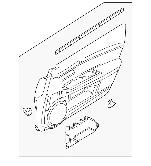 Door Interior Trim Panel - Mazda (gs3l68460h30)