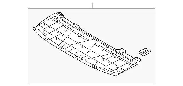 Radiator Support Splash Shield - Mazda (gsh75611y)