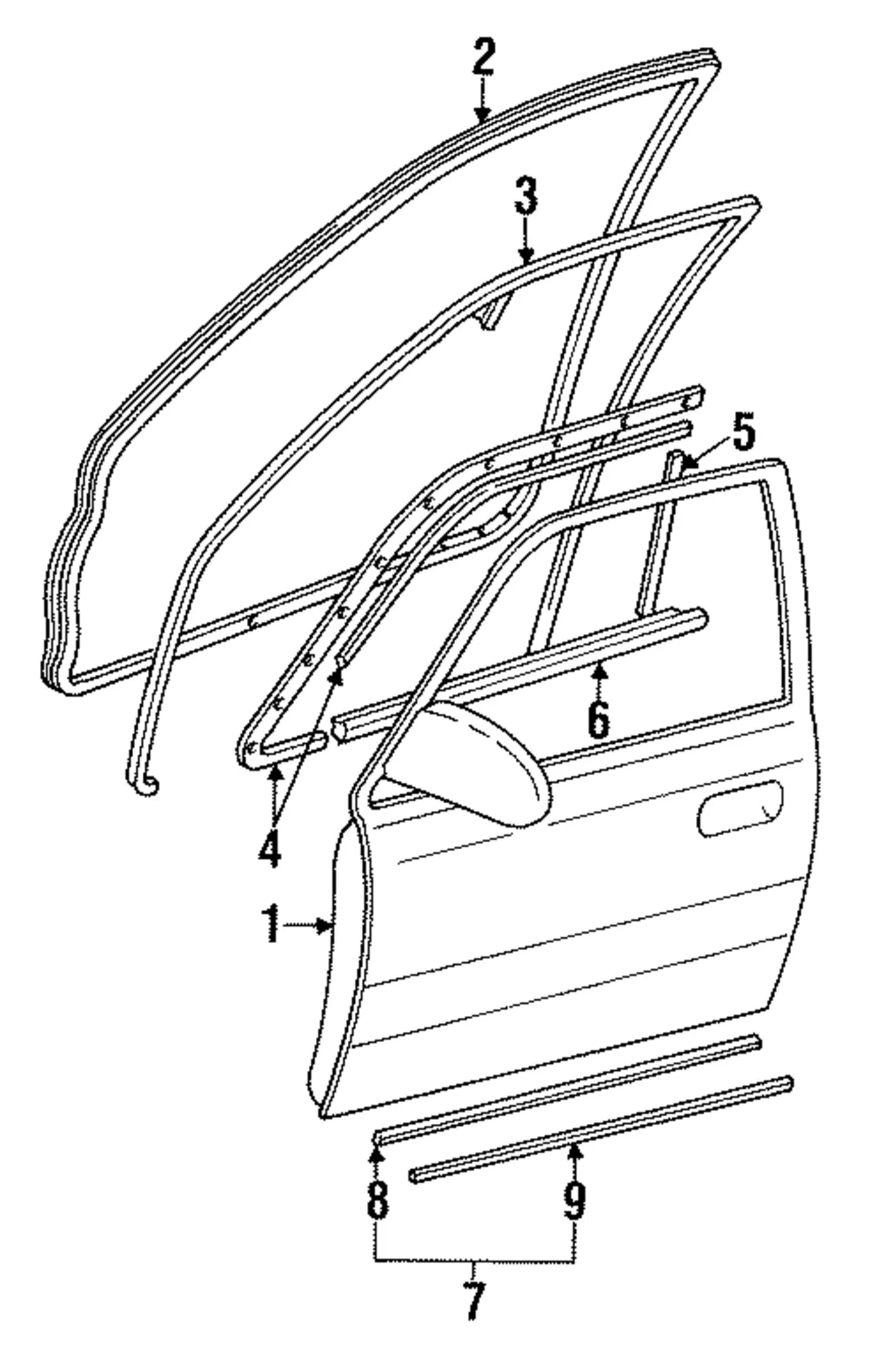 Window Molding - Mazda (h260505k0)