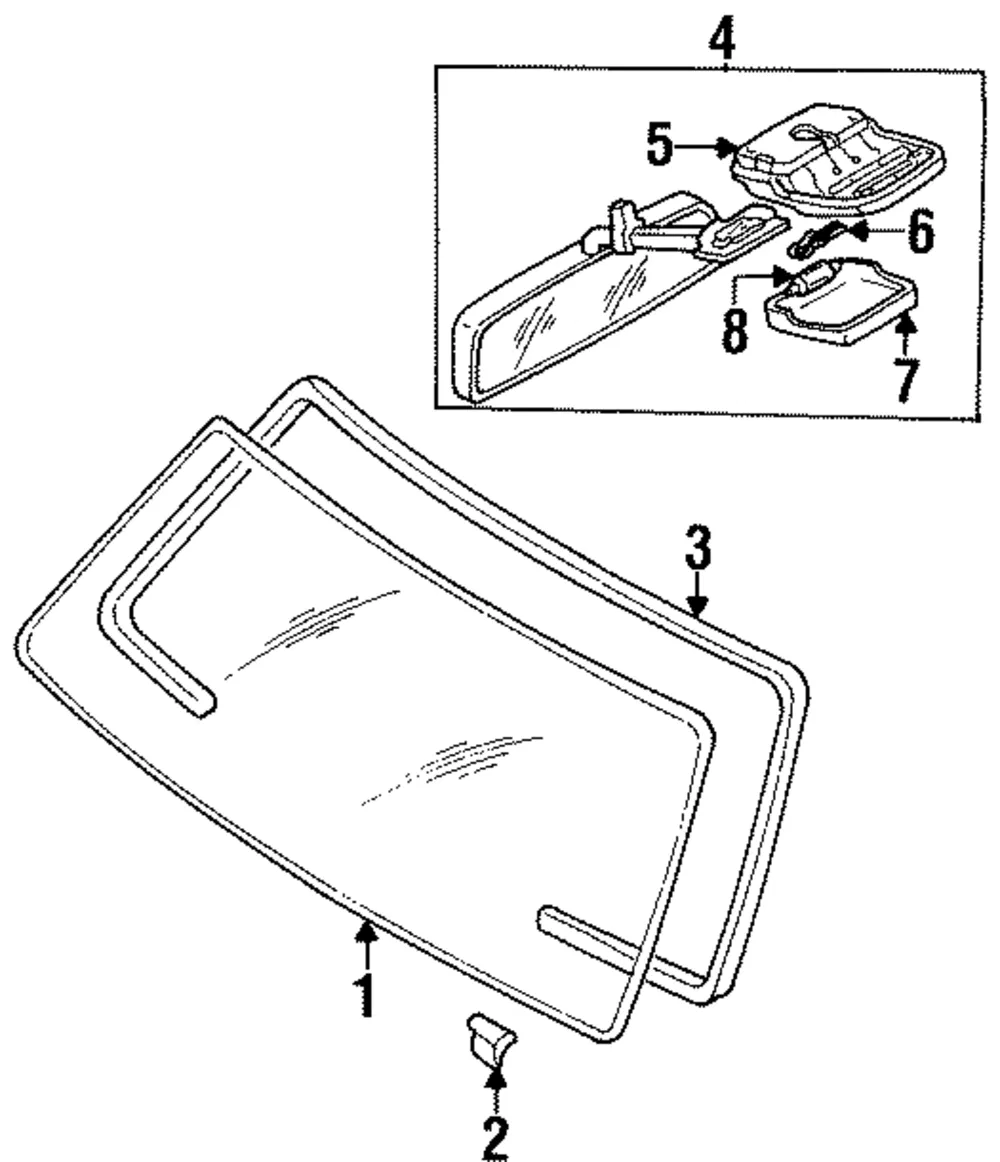 Glass Assembly Spacer - Mazda (h26050891)