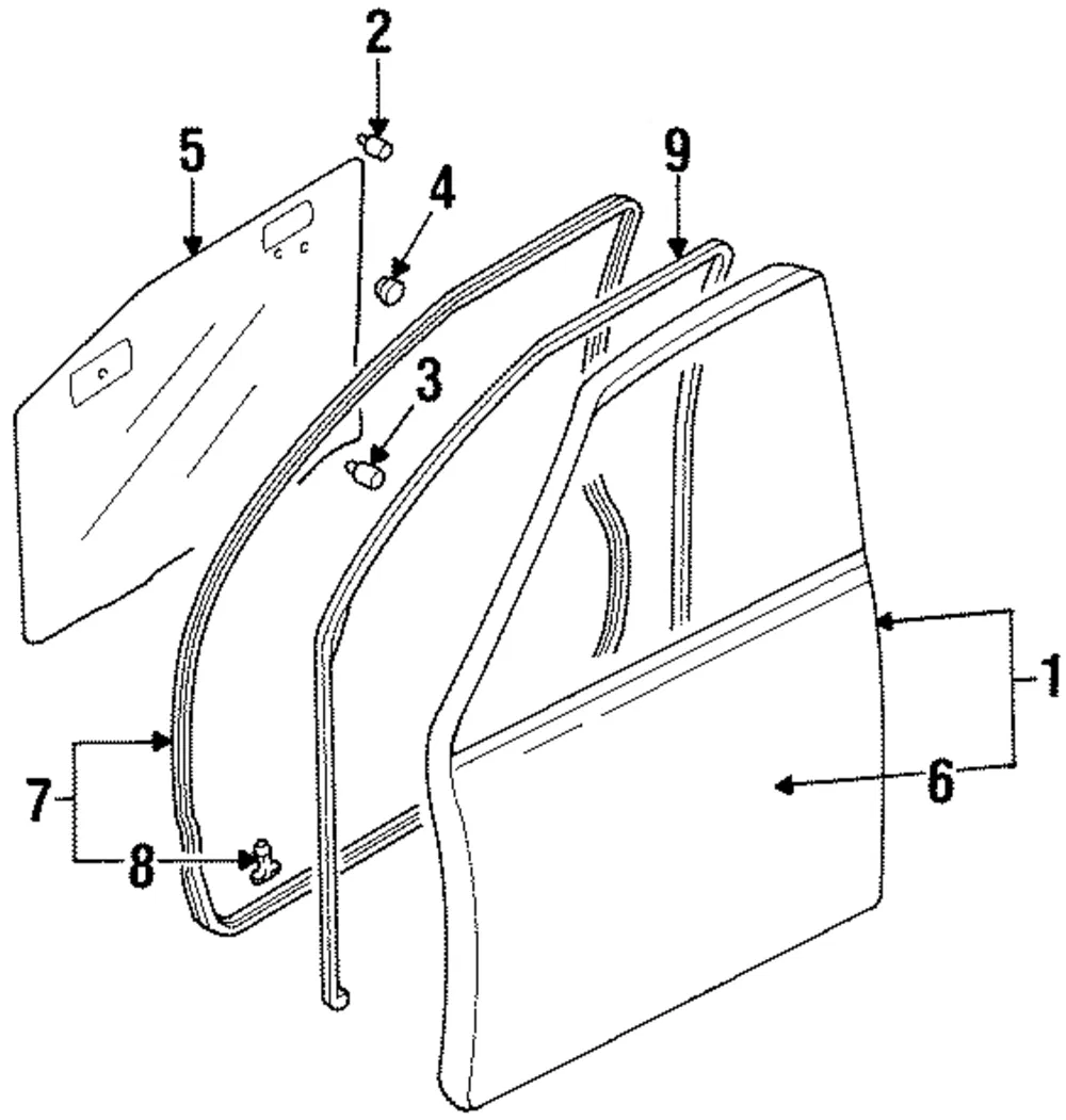 Door Shell Cover - Mazda (h26058876)