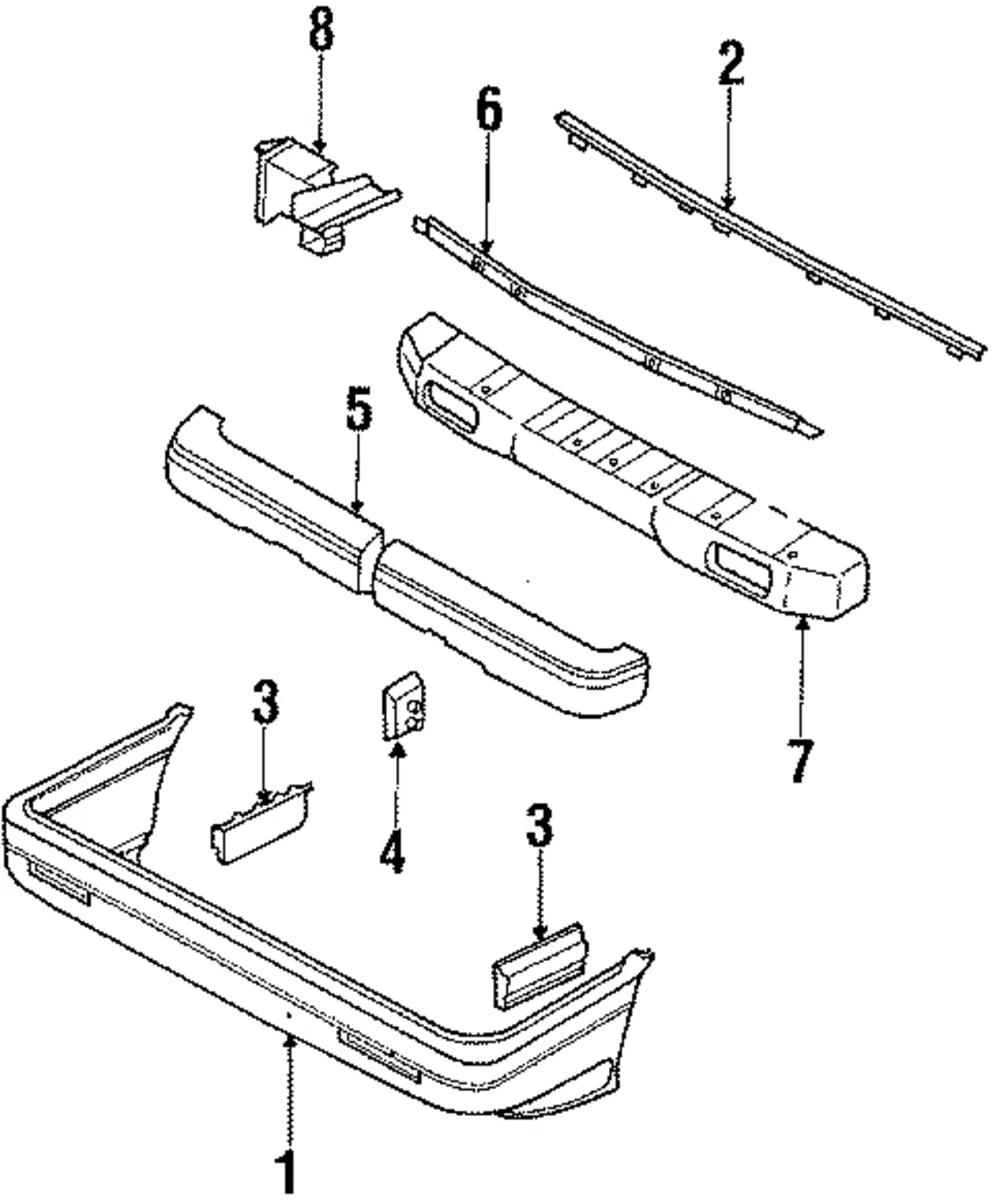 Bumper Cover Retainer - Mazda (hf0550029)