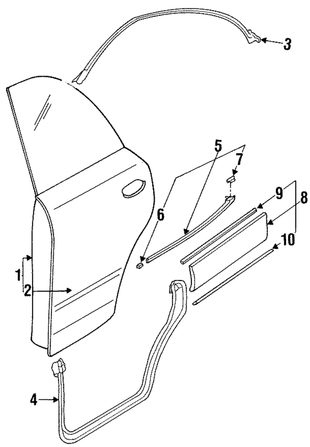 Body Side Molding Shield - Mazda (hg3051rh2)