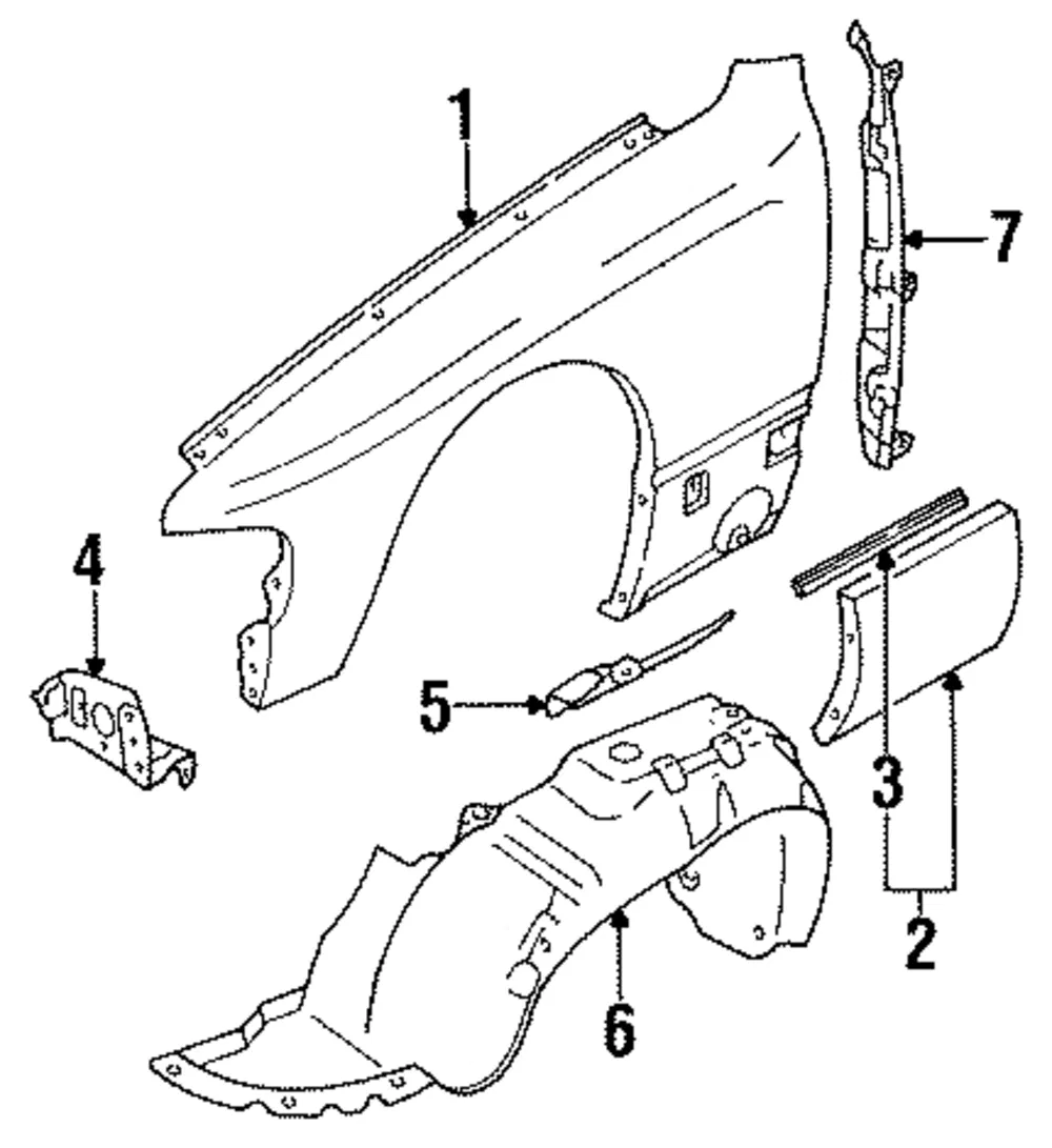 Fender Liner - Mazda (hg305614xd)