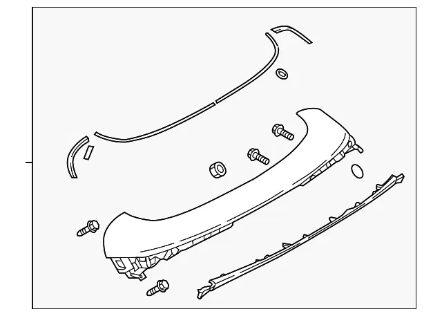 Rear Spoiler - Mazda (kb7w51960c27)
