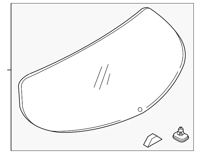 Lift Gate Glass - Mazda (kb7w63930a)