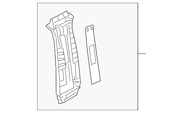 Door Pillar Post Trim Set - Mazda (kb7w6819075)