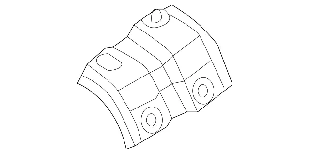 Roof Side Rail Reinforcement Bracket - Mazda (kb7w70635a)