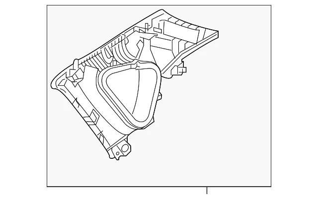 Interior Quarter Panel Trim Panel - Mazda (kb8c68260b75)