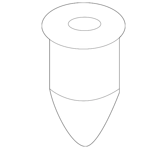 Bumper Bracket Rivet - Mazda (kbb350355)