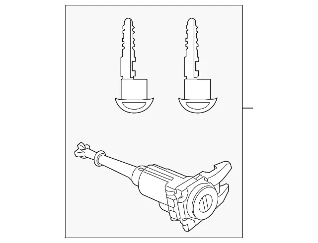 Door Lock Cylinder - Mazda (kby076220)