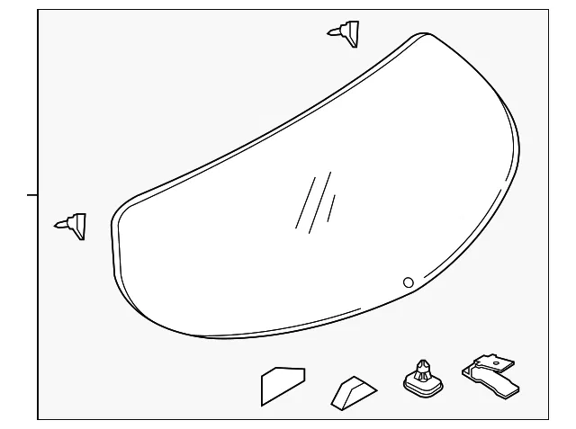 Lift Gate Glass - Mazda (kd3563930b)