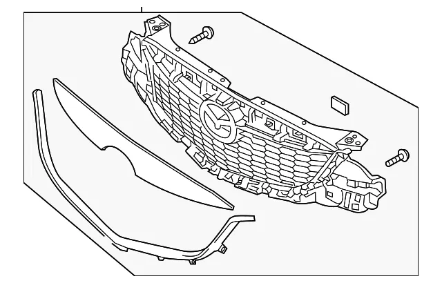 Grille Assembly - Mazda (kd4550710g)