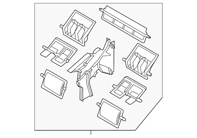 HVAC Mode Door - Mazda (kd4561a1z)