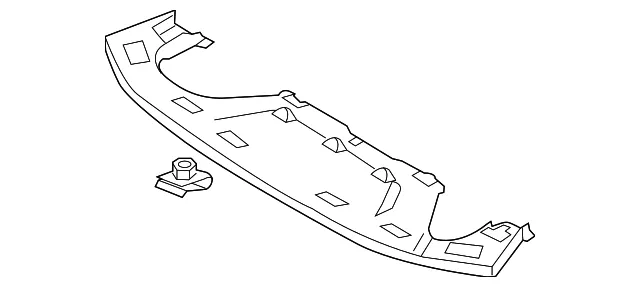 Radiator Support Splash Shield - Mazda (kd53500s0a)