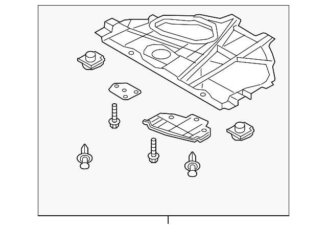 Radiator Support Splash Shield - Mazda (ke6456110c)