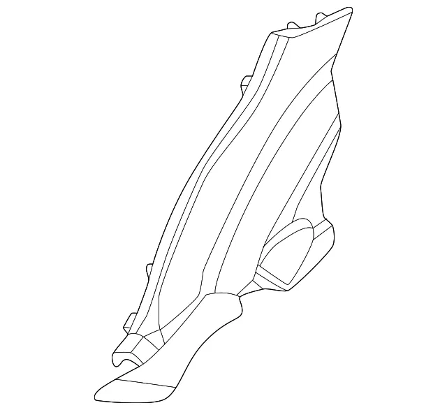 Interior Quarter Panel Trim Panel - Mazda (ksd46876002)