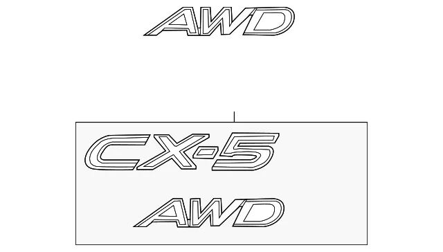 Hatch Emblem - Mazda (ksd951720a)